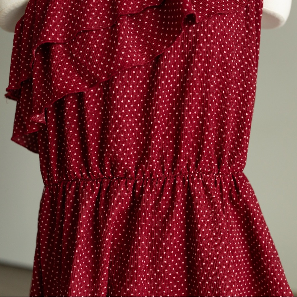 Maeve for Anthropologie Polka Dot Ruffle Top NWT - Picture 8 of 13